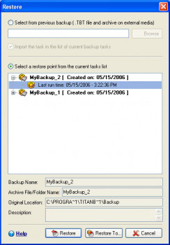 Titan Backup - náhled
