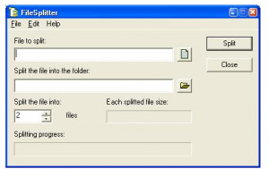 uToolbox FileSplitter Tool - náhled