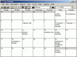 Easy Calendar - náhled
