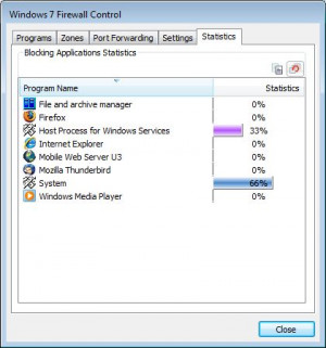 Windows 7 Firewall Control - náhled