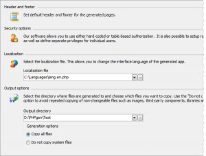 MaxDB PHP Generator - náhled