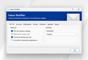 Inbox Notifier - náhled