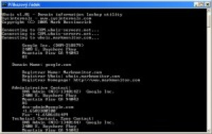 Whois - náhled
