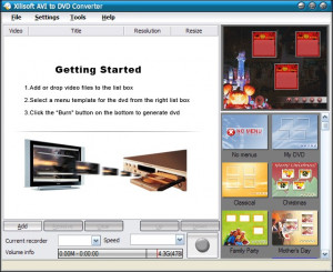 Xilisoft AVI to DVD Converter - náhled