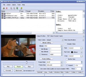 YASA PSP Video Converter - náhled