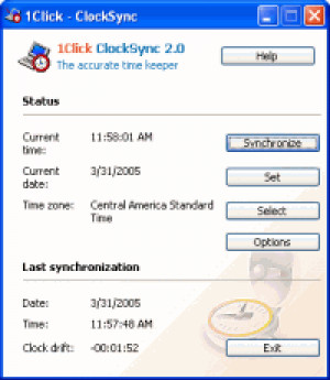 1Click Clocksync - náhled