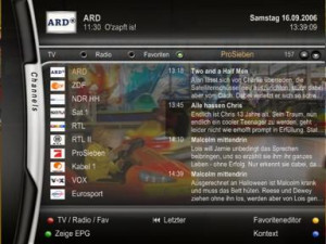 DVB Viewer TE - náhled