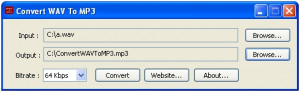 Convert WAV To MP3 - náhled