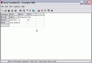 Easy Gradebook - náhled