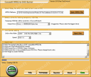 Cucusoft MPEG to DVD Burner - náhled