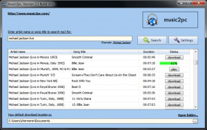 music2pc - náhled