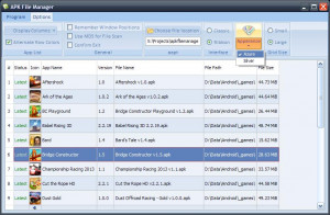 APK File Manager  - náhled