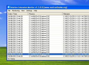 NoVirusThanks Deletion Extension Monitor - náhled