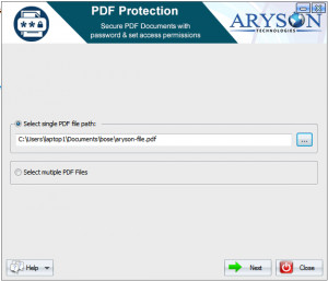 Aryson PDF Protection - náhled