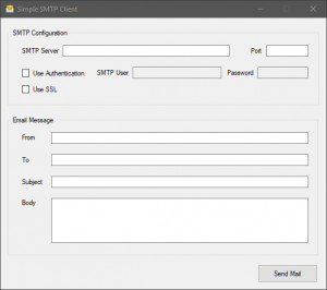 Simple SMTP Client - náhled