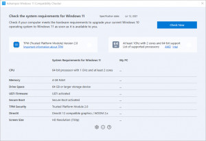 Ashampoo Windows 11 Compatibility Check - náhled