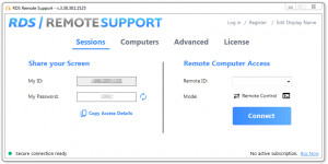 RDS Remote Support - náhled