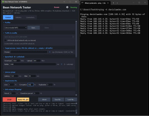 Bean Network Tester - náhled