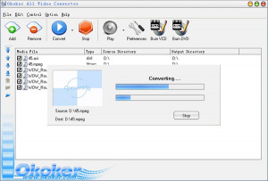 Okoker All Video Converter&Burner Pro - náhled