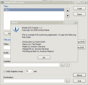 Simple DVD Creator - náhled