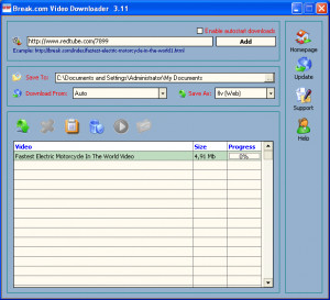 Break.com Video Downloader - náhled