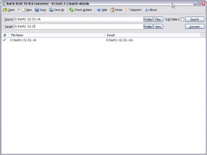 Batch XLSX TO XLS Converter - náhled