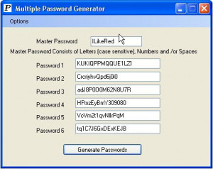Multiple Password Generator - náhled