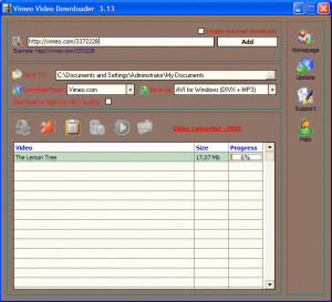 Vimeo Video Downloader - náhled