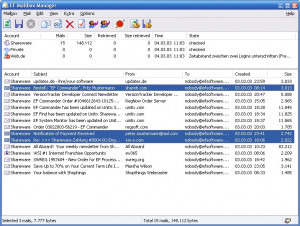 EF Mailbox Manager - náhled