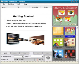 Xilisoft DivX to DVD Converter - náhled