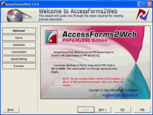 AccessForms2Web - náhled