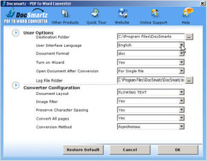 DocSmartz PDF to Word Converter - náhled