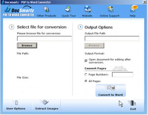 DocSmartz PDF to Word Converter - náhled