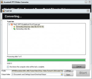Acoolsoft PPT2Video Converter - náhled