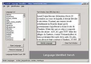Language Identifier - náhled