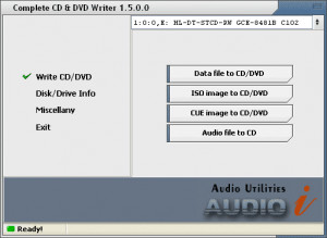 Complete CD/DVD Writer - náhled