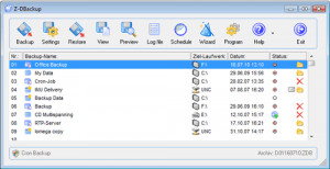 Z-DBackup - náhled