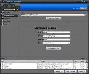 Speed MP3 Downloader - náhled