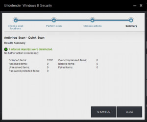 Bitdefender Windows 8 Security - náhled
