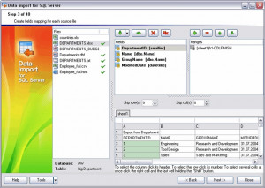 EMS Data Import for SQL Server - náhled