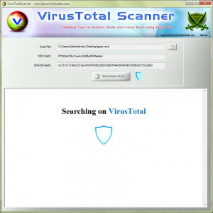 VirusTotal Scanner  - náhled