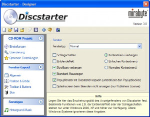 Discstarter HTML-Autorun - náhled