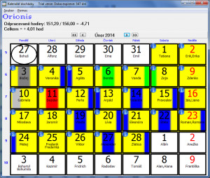 dKalendar - náhled