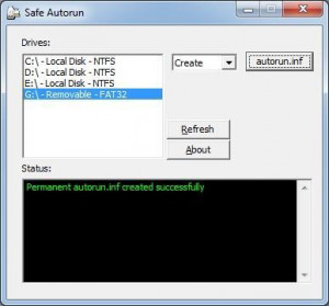 Safe Autorun - náhled