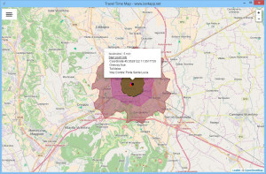 Travel Time Map - náhled