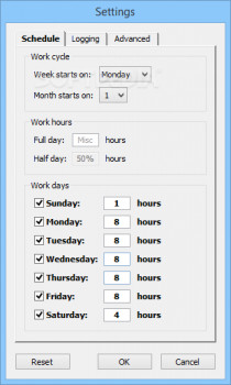 Work Time Monitor  - náhled