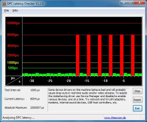 DPC Latency Checker - náhled