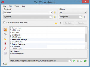 XML2PDF Workstation - náhled