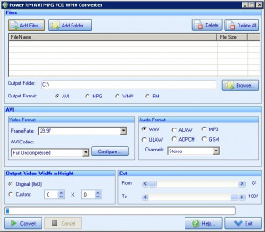 Power RM AVI MPG VCD WMV Converter - náhled