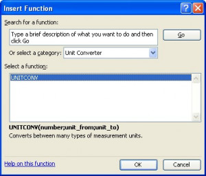 Unit Converter for Excel - náhled